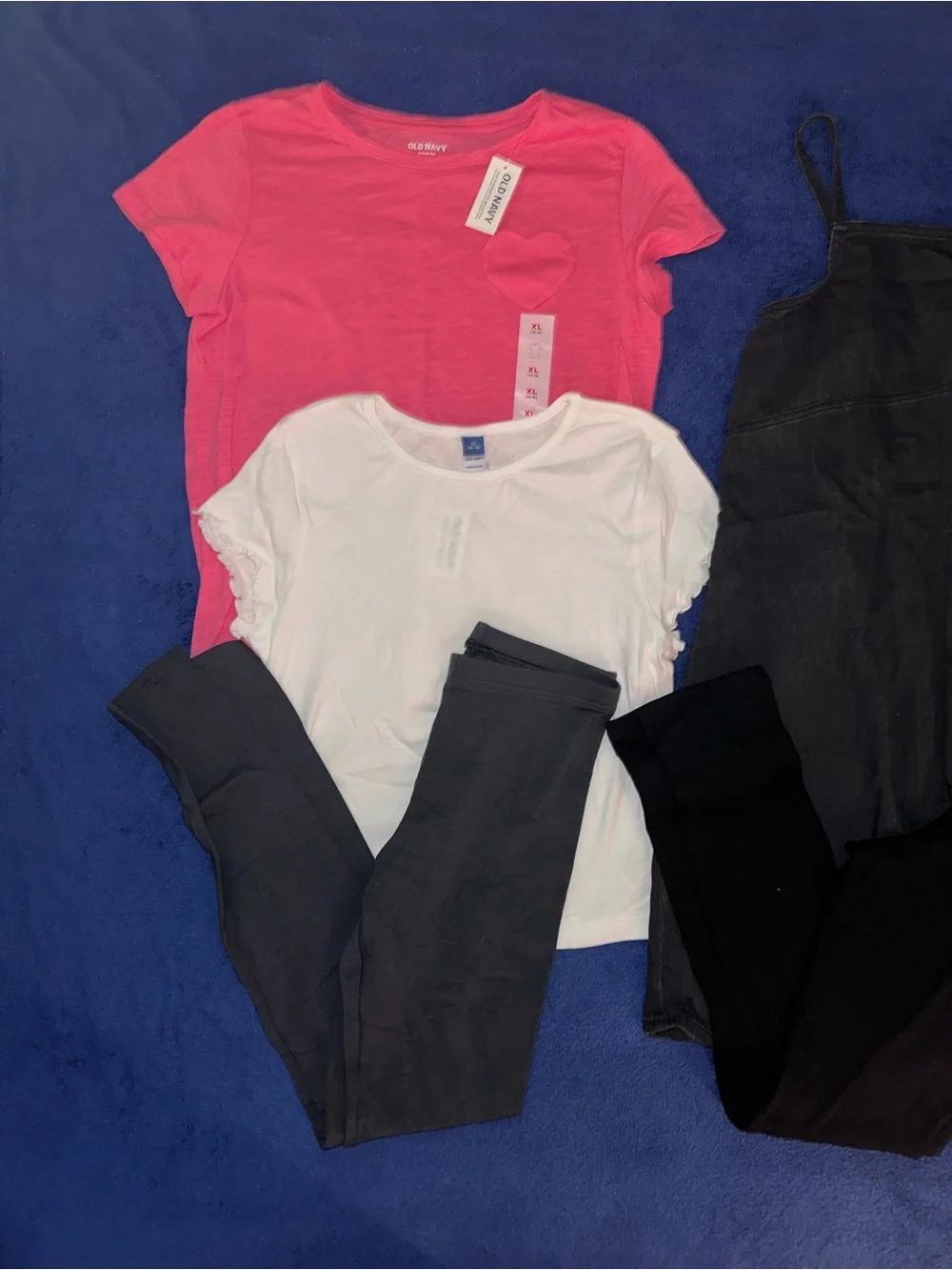 New Girls Lot of 5 Old Navy Leggings Shirts Tops Dress Size XL NWT Bundle